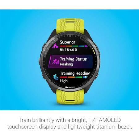 Garmin 010-02809-02 Forerunner 965 Running Smartwatch Amp Yellow and Black | Official USA Partner Model | Bundle with 2 YR CPS Enhanced Protection Pacの画像