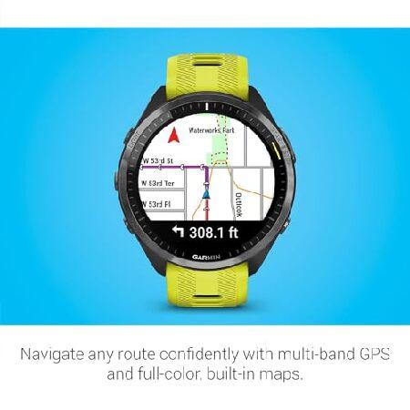 Garmin 010-02809-02 Forerunner 965 Running Smartwatch Amp Yellow and Black | Official USA Partner Model | Bundle with 2 YR CPS Enhanced Protection Pacの画像