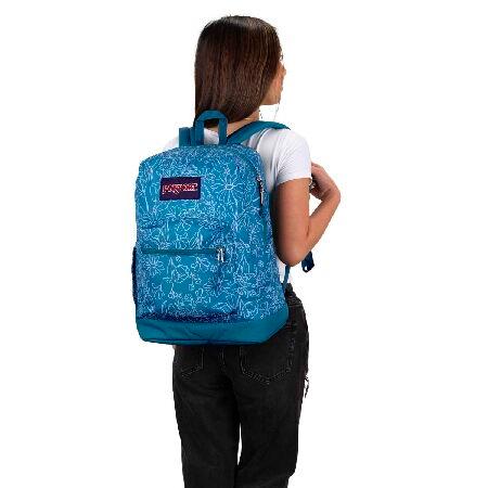 [JANSPORT] バックパック。 CROSS TOWN PLUS DELIGHTFUL DAISIES GREEN。 One Size_5