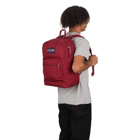 JanSport Cross Town Plusバックパック。， あずき色， One Size 