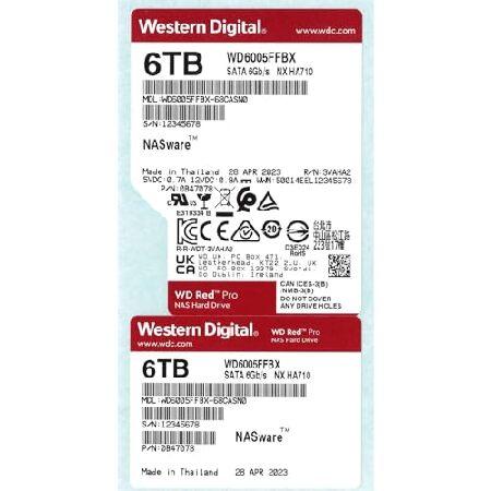WD6005FFBX [WD Red Pro（6TB 3.5インチ SATA 6G 7200rpm 512MB CMR）]
