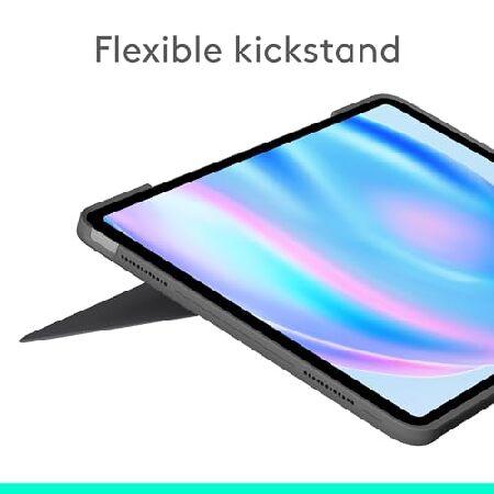 Logitech Combo Touch iPad Air 13-inch (M2)(2024) Keyboard Case - Detachable Backlit Keyboard with Kickstand， Comfortable Typing， Multi-use Mode - Oxfo_2