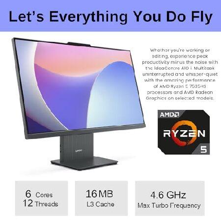 Lenovo 2024 IdeaCentre 27" Business All-in-One， FHD 100Hz Touchscreen， AMD Ryzen 5 7535HS， 16GB DDR5 RAM， 512GB SSD， Wireless KB ＆ Mouse， Wireless Ch_2