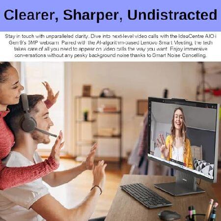 Lenovo 2024 IdeaCentre 27" Business All-in-One， FHD 100Hz Touchscreen， AMD Ryzen 5 7535HS， 16GB DDR5 RAM， 512GB SSD， Wireless KB ＆ Mouse， Wireless Ch_4