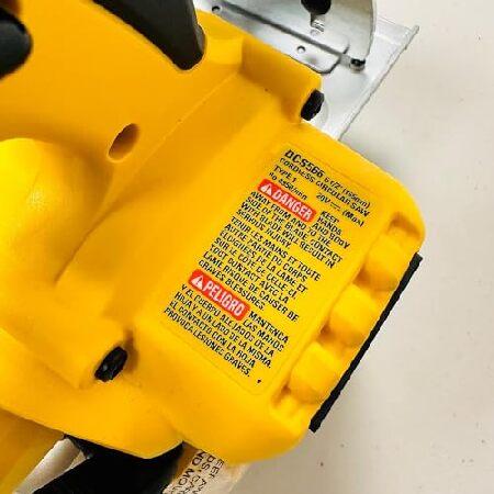 DEWALT DCS566 20V Circular Saw， 20V Cordless Brushless 6.5 Circular Saw (Bare Tool Only， Bulk Packed)， Yellow