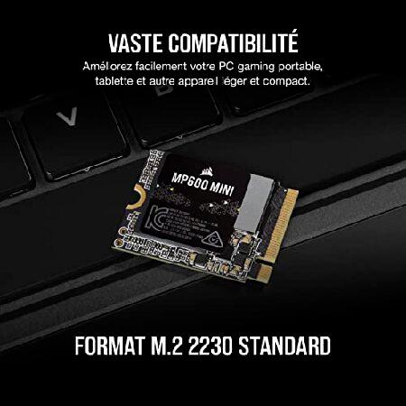 CORSAIR MP600 MINI シリーズ 3D TLC NAND採用 1TB PCIe Gen4 x4 NVMe M.2 2230 7000MB/s Steam Deck/Claw A1M/ROG Ally適用 CSSD-F1000GBMP600MNR2の画像
