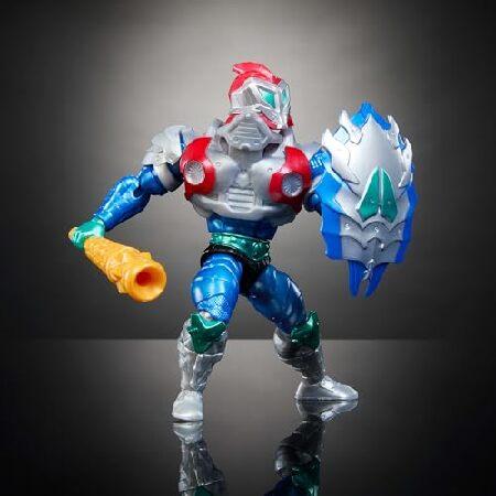 Masters of the Universe Origins グレイスカルのカメ メカネック爬虫類ウォーズ ポーズ可能なアクションフィギュア、ティーンエイジミュータントニンジャ＆モツの画像