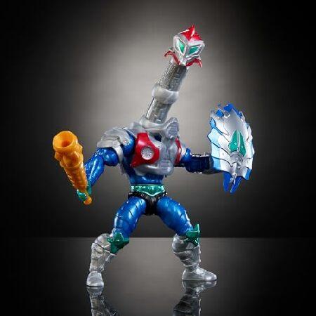 Masters of the Universe Origins グレイスカルのカメ メカネック爬虫類ウォーズ ポーズ可能なアクションフィギュア、ティーンエイジミュータントニンジャ＆モツの画像