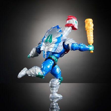 Masters of the Universe Origins グレイスカルのカメ メカネック爬虫類ウォーズ ポーズ可能なアクションフィギュア、ティーンエイジミュータントニンジャ＆モツの画像