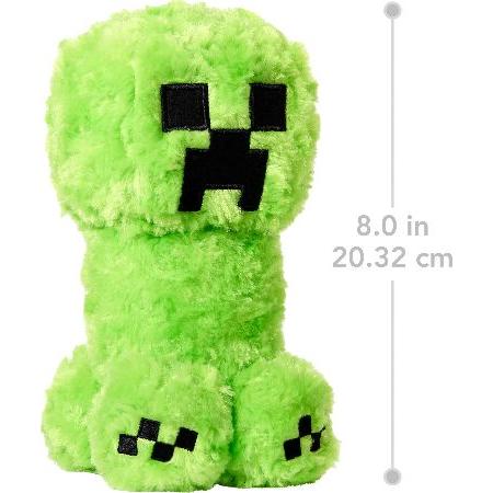 Mattel Minecraft Plush Toy， Creeper Soft Doll Inspired by A Minecraft Movie Character， 8-inch Collectible