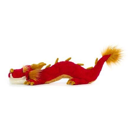 Jellycat Festival Dragon Stuffed Animal， 16.6 inches - Mythical Plush Toy - Chinese New Year Gift_1