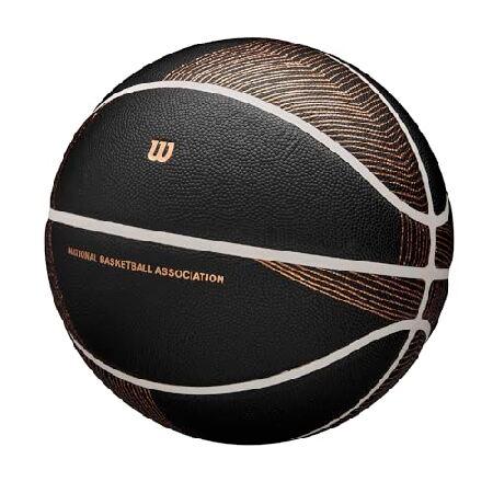 WILSON NBA シャンパンシリーズ バスケットボール - ブラック/ブラウン、サイズ7-29.5インチ_2