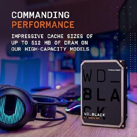 Western Digital 10TB WD_Black Performance 内蔵ハードドライブ HDD - 7200 RPM、SATA 6 Gb/s、512 MBキャッシュ、3.5インチ - WD102FZBX