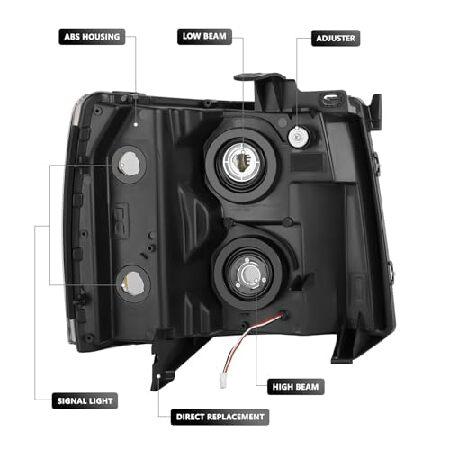 DNA MOTORING Pair of Headlights Compatible with 2007-2013 DNA MOTORING Pair of Headlights Compatible with 2007-2013