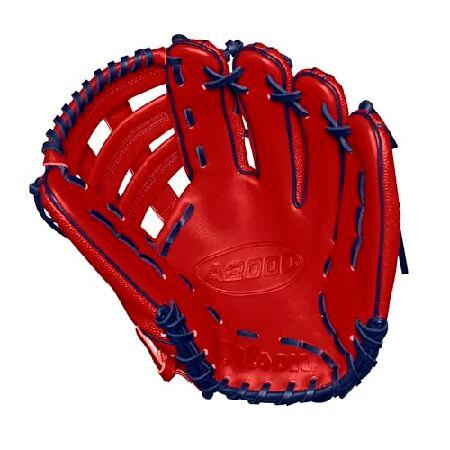 Wilson Winter 2024 A2000 吉田正孝 12.5インチ 外野野球グローブ - レッド/ネイビー 左手投げの画像