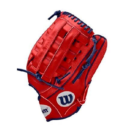 Wilson Winter 2024 A2000 吉田正孝 12.5インチ 外野野球グローブ - レッド/ネイビー 左手投げの画像