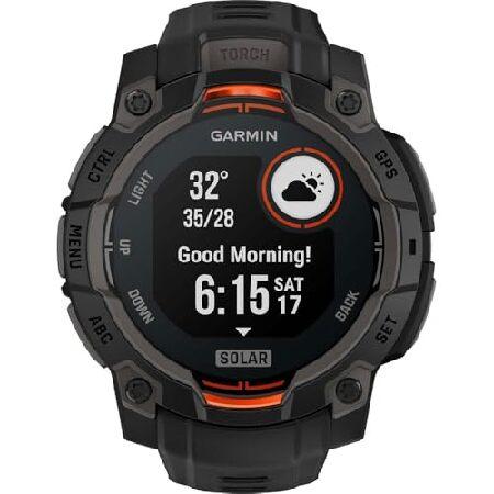 Garmin Instinct 3-45 mm Outdoor GPS Smartwatch, Solar, Black with Black Band 010-02934-00 Bundle with 2 YR CPS Enhanced Protection Pack ＆ Deco Essentの画像