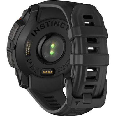 Garmin Instinct 3-45 mm Outdoor GPS Smartwatch, Solar, Black with Black Band 010-02934-00 Bundle with 2 YR CPS Enhanced Protection Pack ＆ Deco Essentの画像