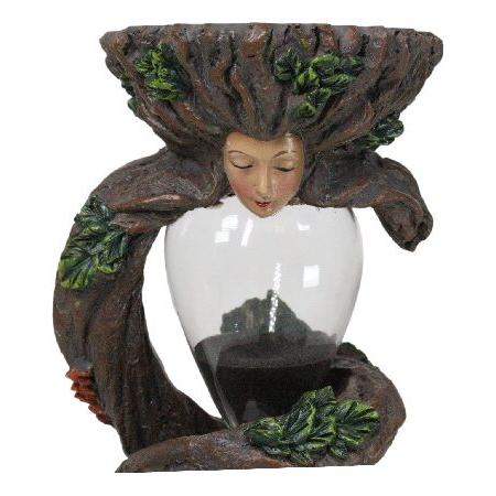 Ebros Gift Forest Ancient Spirit Tree of Life Tree Lady Greenwoman Ent Gaia Spiraling Branch Sandtimer Desktop Figurine Decor Greenman Sculpture Sandの画像