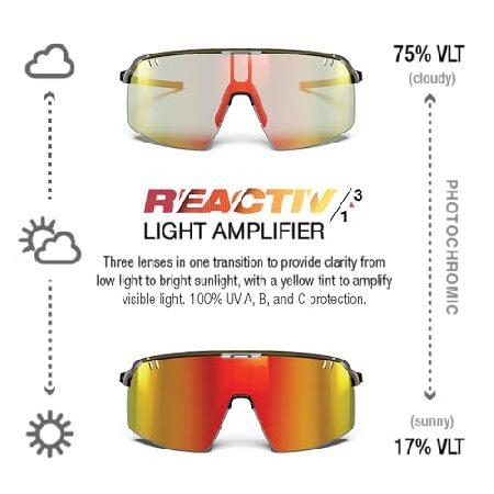 Julbo Intensity Performance Sunglasses for Men ＆ Women for Biking， Running， Hiking - 100% UV Protection， Ergonomic Fit， Lightweight， Army Frame -Tan