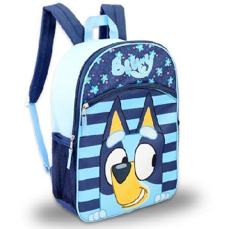 Bluey(ブルーイ)子供用バックパックセット - 16インチのスクールバッグとウォーターボトル、ステッカー、その他 | Blueyスクールバックパック 男の子/女の子向け_1