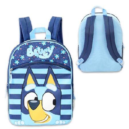 Bluey(ブルーイ)子供用バックパックセット - 16インチのスクールバッグとウォーターボトル、ステッカー、その他 | Blueyスクールバックパック 男の子/女の子向け_2