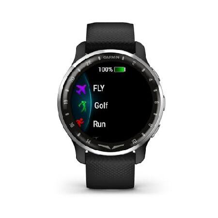Garmin D2 Air X10 Aviator GPS Smartwatch with Call, Text, Health, Wellness and Aviation Weather Features (Black) + USB Wall Charger + Microfiber Cleanの画像