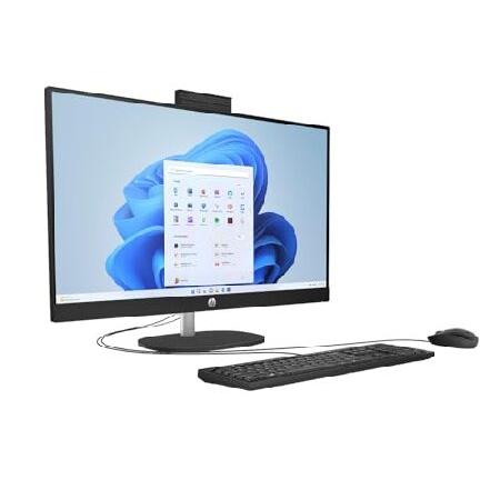 HP All-in-One Desktop PC， 27" FHD Touch Screen， Intel Ultra 7 155U Processor (Up to 4.8 GHz)， Intel IrisX Graphics， 64 GB DDR5， 1 TB SSD， Wired KB ＆_2