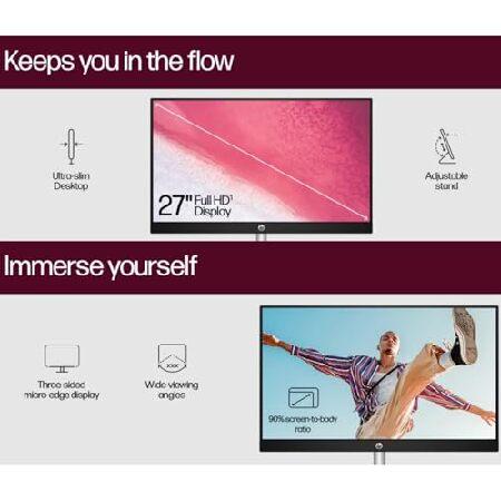 HP All-in-One Desktop PC， 27" FHD Touch Screen， Intel Ultra 7 155U Processor (Up to 4.8 GHz)， Intel IrisX Graphics， 64 GB DDR5， 1 TB SSD， Wired KB ＆_5