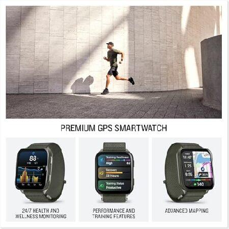 Garmin Venu X1, Thin and Lightweight GPS Smartwatch, 2 inch AMOLED Display, Advanced Health and Fitness Features, Moss with Titanium Caseback Bundle wの画像