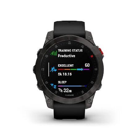 Garmin 010-N2582-10 epix Gen 2 Premium Active Smartwatch 47 mm Black Titanium Bundle with 2 YR CPS Enhanced Protection Packの画像