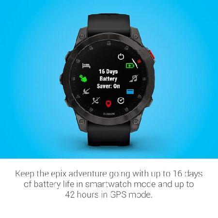 Garmin 010-N2582-10 epix Gen 2 Premium Active Smartwatch 47 mm Black Titanium Bundle with 2 YR CPS Enhanced Protection Packの画像