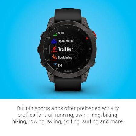 Garmin 010-N2582-10 epix Gen 2 Premium Active Smartwatch 47 mm Black Titanium Bundle with 2 YR CPS Enhanced Protection Packの画像