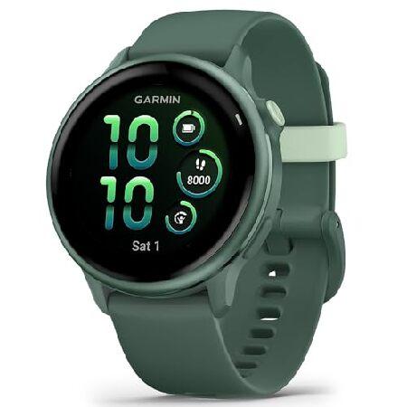Garmin 010-02985-02 VIVOACTIVE 6 Health and Fitness GPS Smartwatch Jasper Green with Silicone Band Bundle with 2 YR CPS Enhanced Protection Pack_1