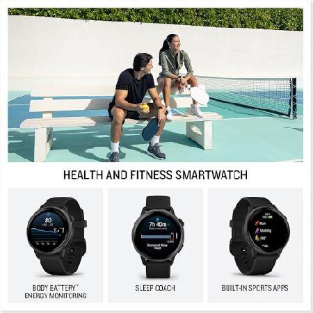 Garmin 010-02985-00 VIVOACTIVE 6 Health and Fitness GPS Smartwatch Black with Silicone Band Bundle with 2 YR CPS Enhanced Protection Pack_2
