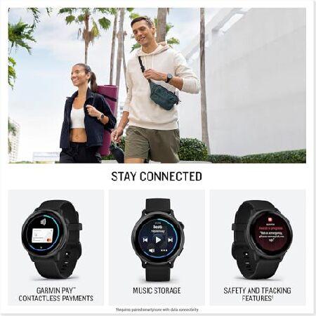 Garmin 010-02985-00 VIVOACTIVE 6 Health and Fitness GPS Smartwatch Black with Silicone Band Bundle with 2 YR CPS Enhanced Protection Pack_4