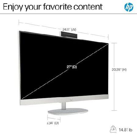 HP 27" Touchscreen All-in-One Desktop Computer， 27 inch FHD Anti-Glare Display， Intel 12-Core Ultra 7-155U， Windows 11 Pro PC for Business and Daily，_2