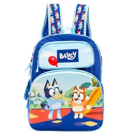 Bluey (ブルーイ) 子供用バックパック - 16インチのスクールバッグ、水筒、ステッカーなど付き | Bluey and Bingo スクールバッグ 女の子 男の子 子供用_2