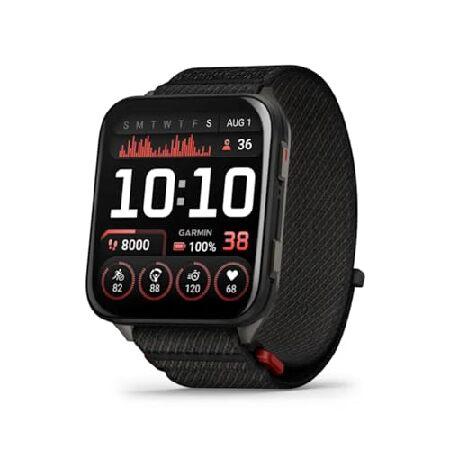 Garmin Venu X1 Black with Slate Titanium Caseback/Black ComfortFit Band Bundle with Storage Case and Smartwatch Accessory (3 Items)の画像