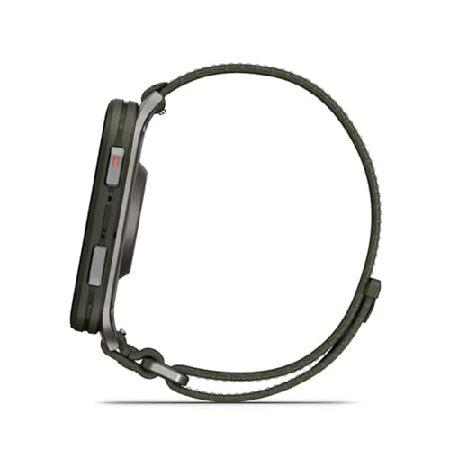 Garmin Venu X1 Moss with Titanium Caseback and Moss ComfortFit Band Bundle with Storage Case and Smartwatch Accessory (3 Items)の画像