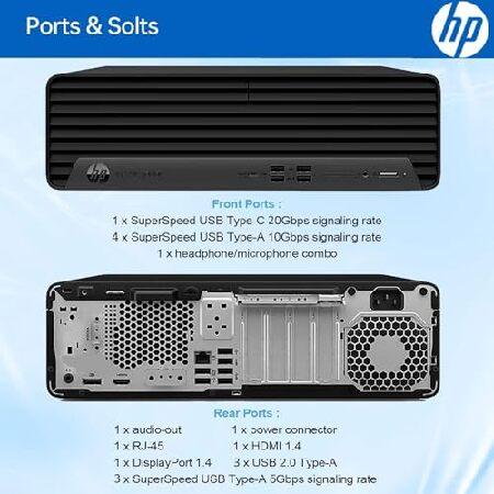 HP Elite 805 G9 SFF Business Desktop Computer， AMD Ryzen 5 8500G， 32GB DDR5， 2TB PCIe SSD， Radeon 740M Graphics， Dual 4K Display Support， USB-C， HDMI，_2