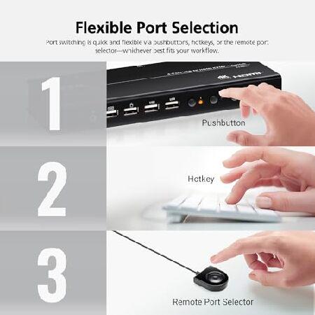 ATEN ATEN CS784H 4ポートUSB HDMI KVMスイッチ - 4K UHD 60Hz