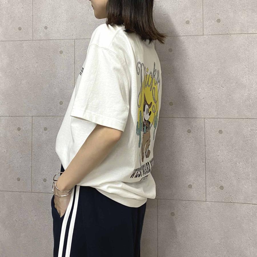 ヴィンテージライクなミッキーマウスTシャツ ウエスタン Mickey Mouse