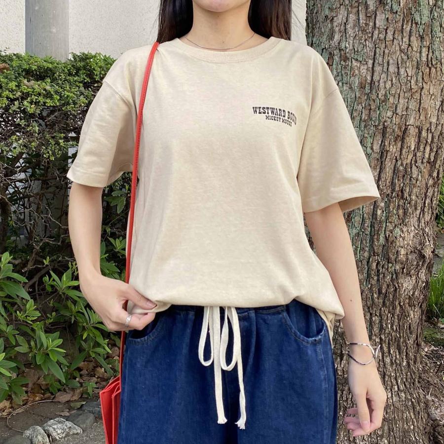 ヴィンテージライクなミッキーマウスTシャツ ウエスタン Mickey Mouse
