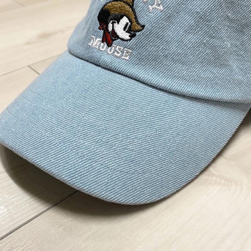 Mickey Mouse ミッキーマウス ウエスタンミッキー 振り刺繍 デニム