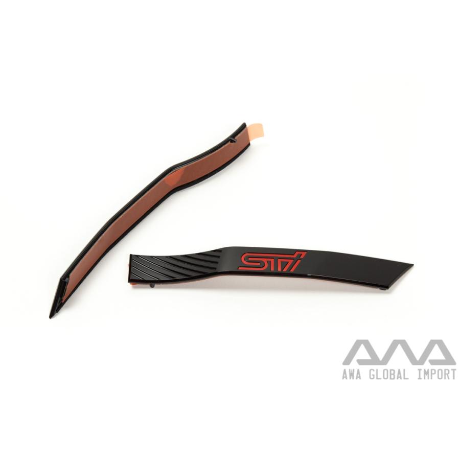 USスバル純正WRX STI GV/GR フェンダーバッジ サイドガーニッシュ 左右