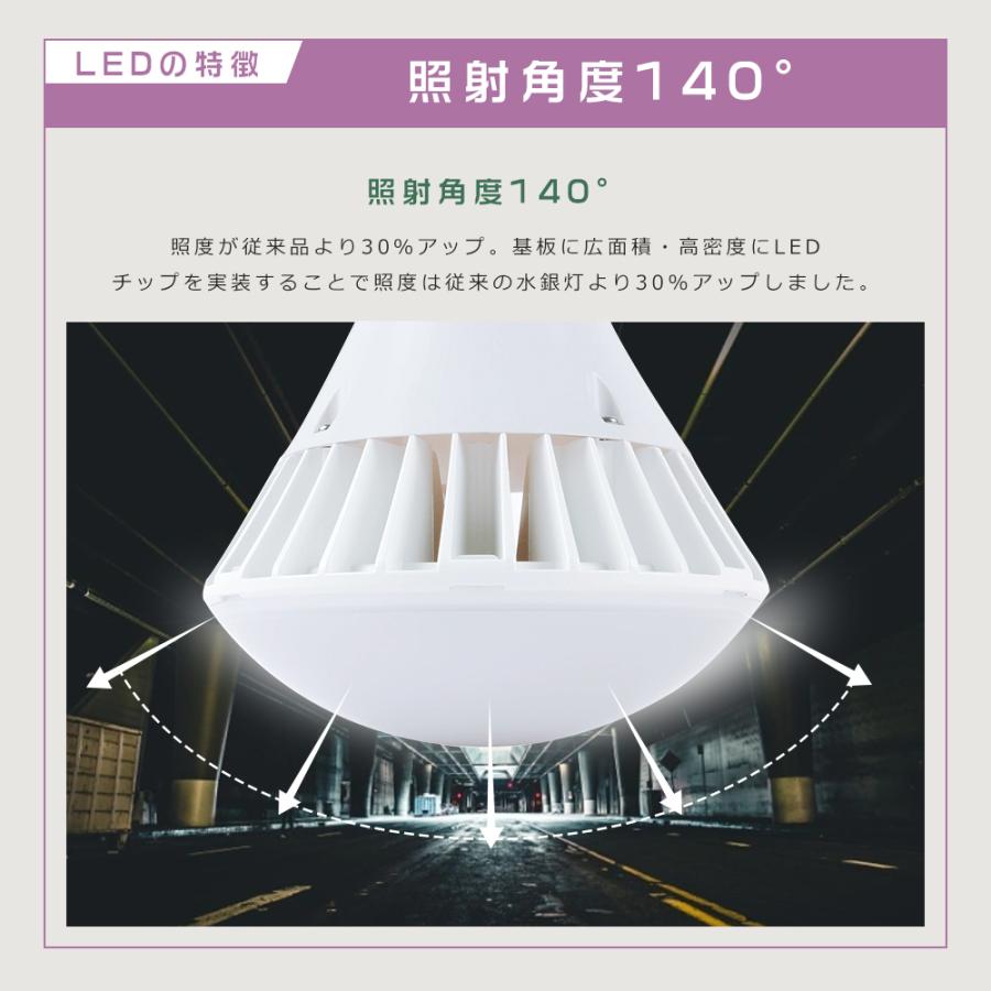 PAR38 LED電球 35W E26 400W相当 LEDバラストレス水銀灯 7000lm IP66防水 看板照明ライト 密閉型器具対応 高天井照明 看板灯 倉庫 屋内外兼用 1年保証｜awagras01｜12