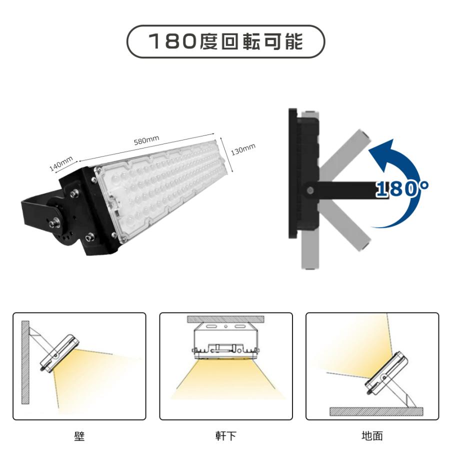 LED作業灯 300W 3000W相当 LED投光器 作業灯 ワークライト 防災 防犯ライト LED ワークライト 工事用ライト LEDライト 灯光器 集魚灯 駐車場 倉庫 広角 防水｜awagras01｜15