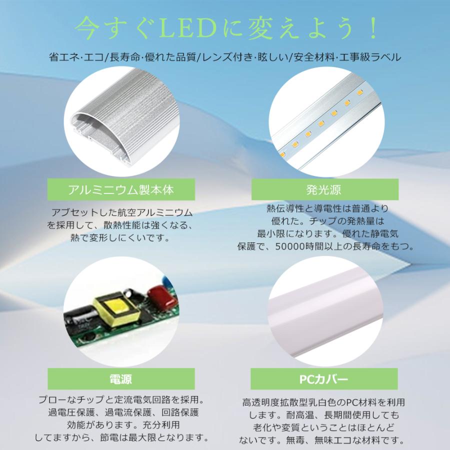 LED蛍光灯 直管 18W形 消費電力10W 明るさ2000lm G13口金 白色 LED蛍光灯 直管 18W形 消費電力10W 明るさ2000lm G13口金 白色