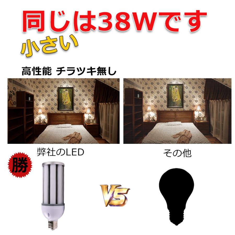 LED電球 E26口金両対応 38w 高輝度7600lm LED街灯 LEDコーン LED電球 E26口金両対応 38w 高輝度7600lm LED街灯 LEDコーン